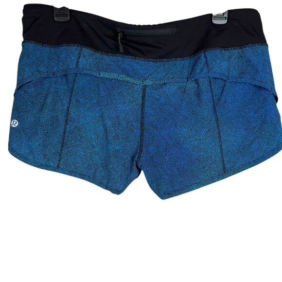 Lululemon Speed 3" Short in Blue and Black Women's Size 10 - Picture 3 of 11